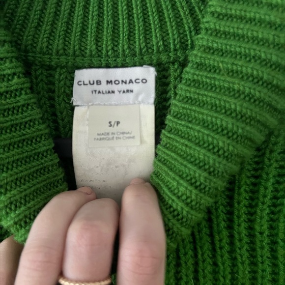 Green Knit Sweater - Picture 3 of 4